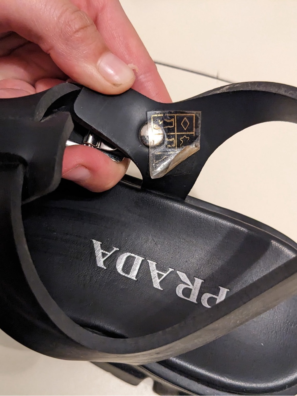 Prada Monolith Rubber Sandals - Picture 8 of 10